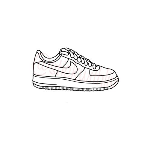 nike air force 1 tekening